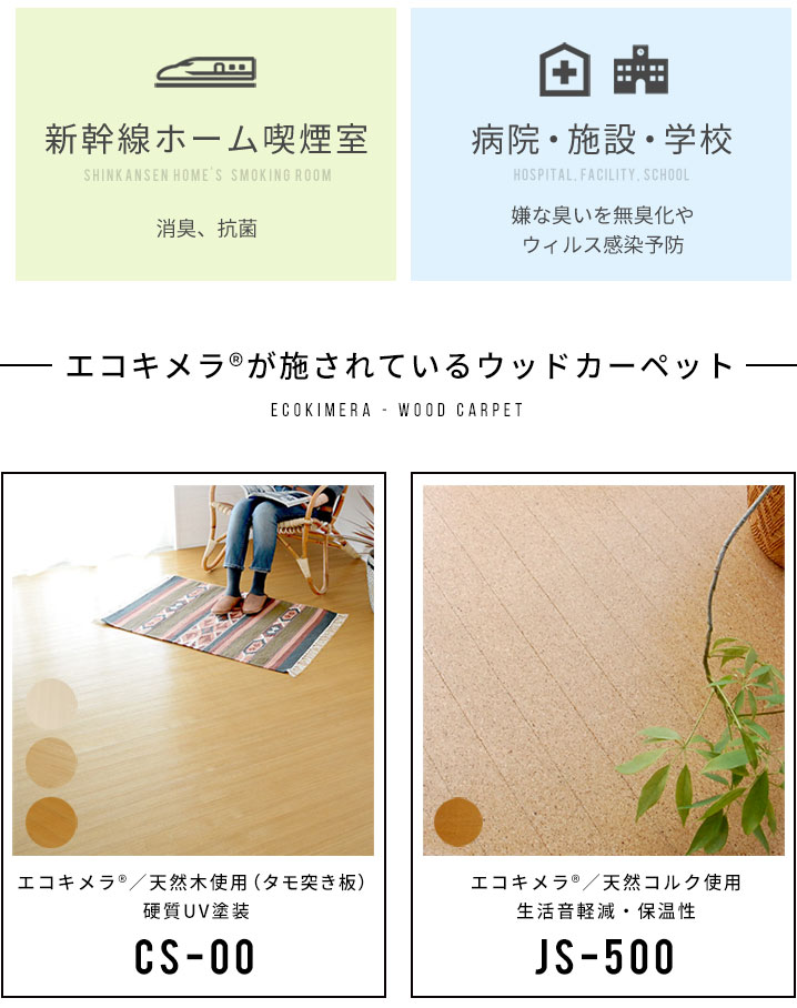 安心、安全。さまざまな場所で、導入されているエコキメラ