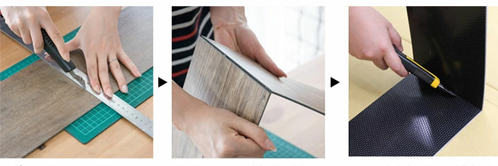 カッターで簡単カット