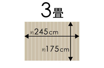 団地間3畳のウッドカーペット