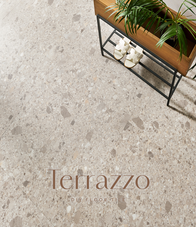 テラゾー 床 インテリア 大理石 敷くだけフロアタイル テラゾ terrazzo