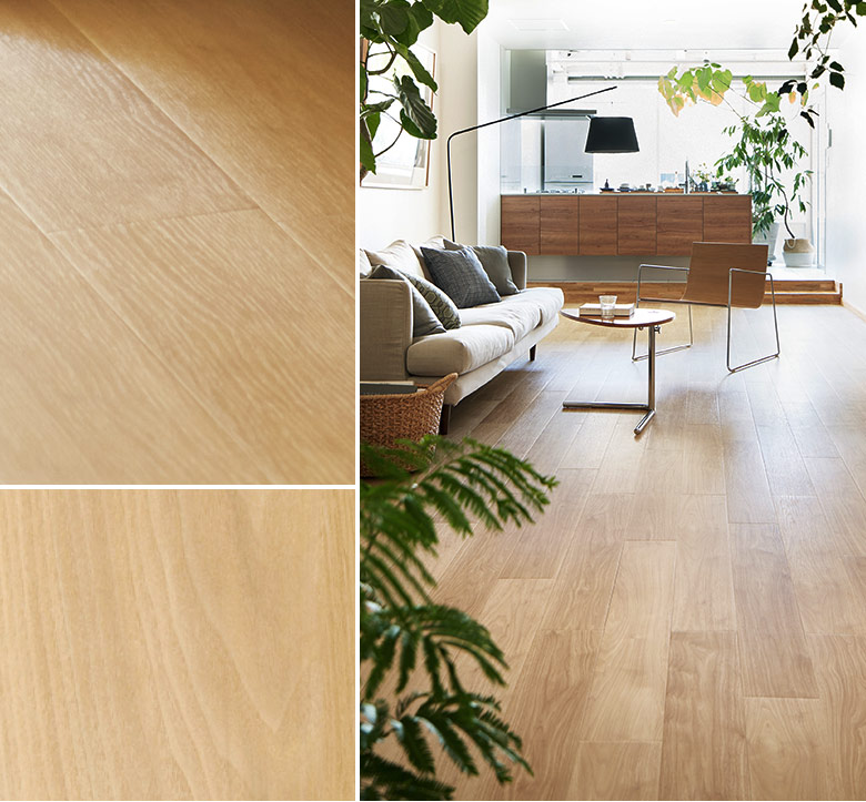 ベージュ。茶色。木目調。ウッド調