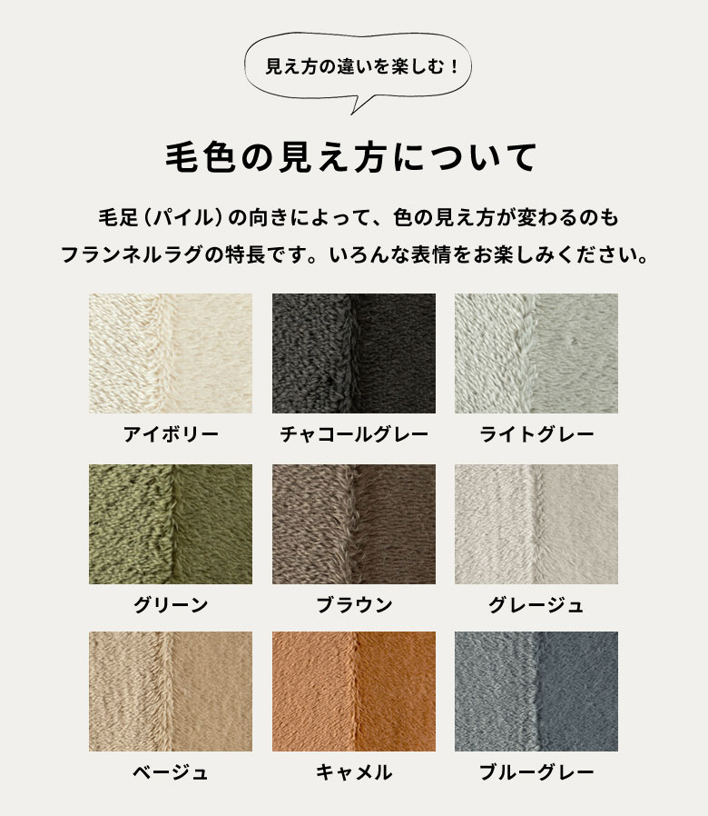 毛色の見え方について