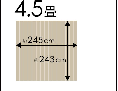 団地間4.5畳×245×245cm