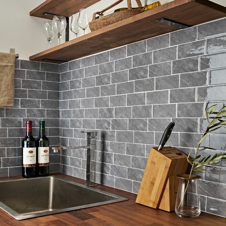 タイルシール Bタイプ 20枚入り メトロ モザイクタイル マーブル