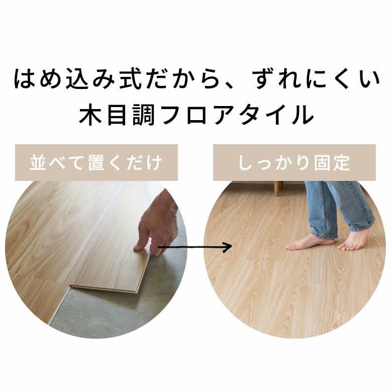 無料 サンプル フロアタイル はめ込み式 置くだけ 敷くだけ 木目調 フローリング材 床 タイル DIY 床暖房対応 賃貸OK クリック式 床材  リノベーション おしゃれ ウッド調 フローリングマット フロア シート 接着剤不要 防音 ウッドカーペット 模様替え [84263-sample ...