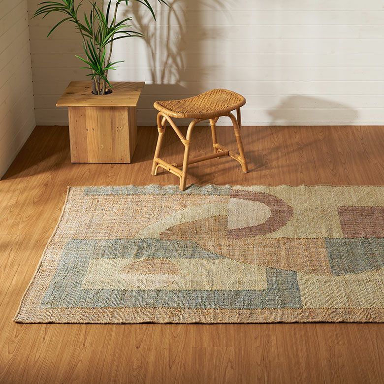 ジュート麻ラグカーペット130190ラグマットラグカーペットラグマット天然素材ハンドメイドジュートラグ自然素材手織り絨毯センターラグ1.5畳じゅうたんおしゃれ北欧リゾートインテリア西海岸ラグサーフスタイルカリフォルニアスタイル[34644]