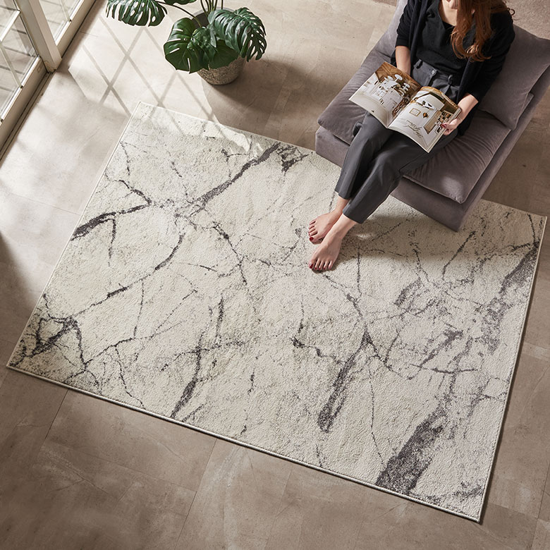 カーペットラグ1.5畳ウィルトンラグマット折りたたみホットカーペットカバー対応大理石柄ラグ133×190cmラグマットラグカーペットおしゃれホットカーペット対応絨毯床暖房対応通年北欧西海岸インテリアサーフスタイルカリフォルニアスタイル[eg84355]